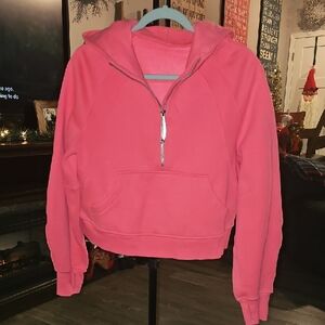 Lululemon LIP GLOSS PINK Half Zip Hooded Scuba!! RARE!! Dont Miss Out!! XS/S